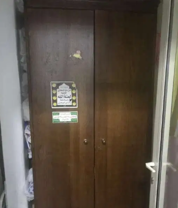 Wardrobe and folded bed