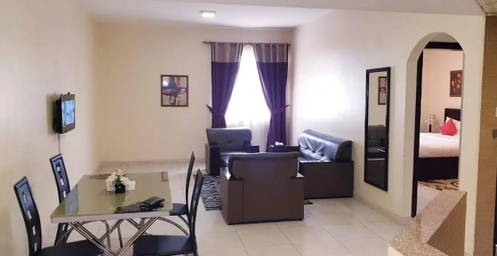 Apartments for rent in Ajman furnished, furnished, and very elegant at a very attractive price