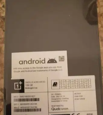 Oneplus N10 5G
Oneplus N10 5G brand new seal pack