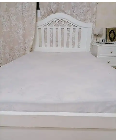 سرير نفر ونص ابيض جديد