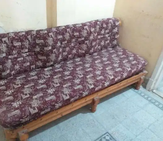 كنبة سرير خشب زان