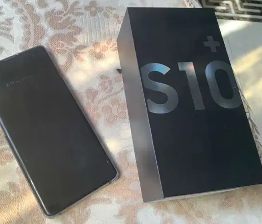 سامسونج s10 plus اسود 128 جيجا بالعلبة