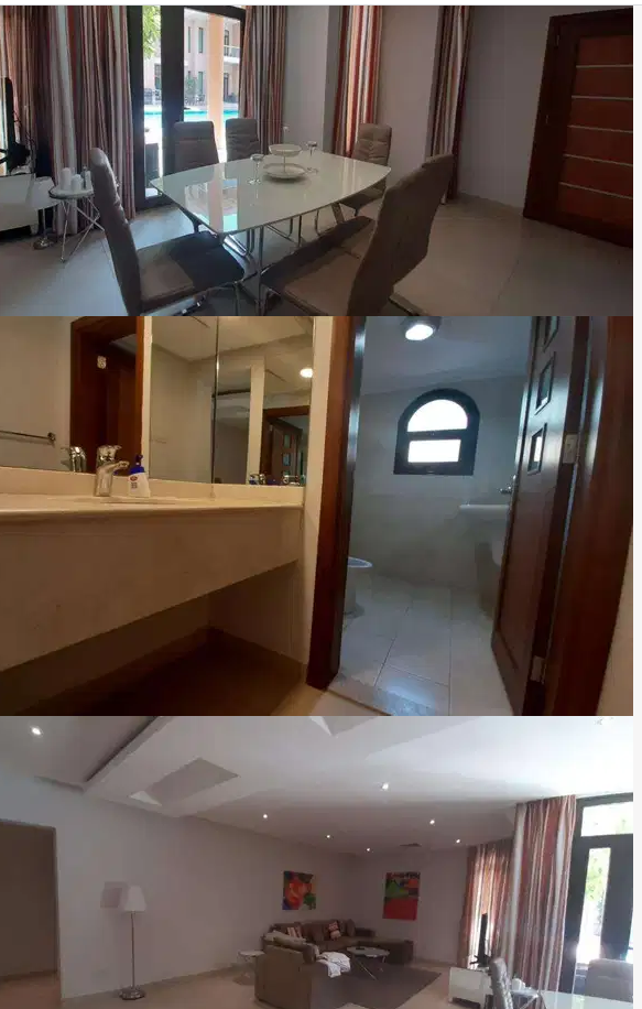 Spacious 2 bedrooms ground floor-Abu Halifa
Location Abu Halifa
Spacious 2 bedrooms ground floor facing the swimming pool consists of big living room 2 master bedrooms with 2 bathrooms, big kitchen ba...