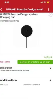 Wireless Charger
Huawei Porsche Design Wireless Charger Brand New Box Pack.2 Piece