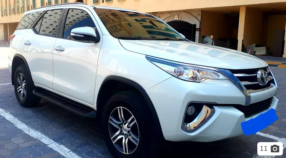 FORTUNER 2.7 EXR 2017 GCC 4WD NO ACCIDENT
Always parked inside the building no any small dent or scratch. Full body ceramic coated. &bull; 18-inch aluminum wheels &bull; Chrome grille and Hood realign...