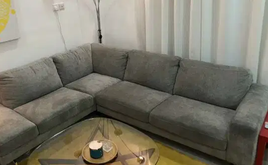 Abyat Corner Couch for Sale

Abyat Croner Couches in Excellent condition for quick sale. They are very comfortable and sturdy, but they are not suitable for the place that I bought them for.