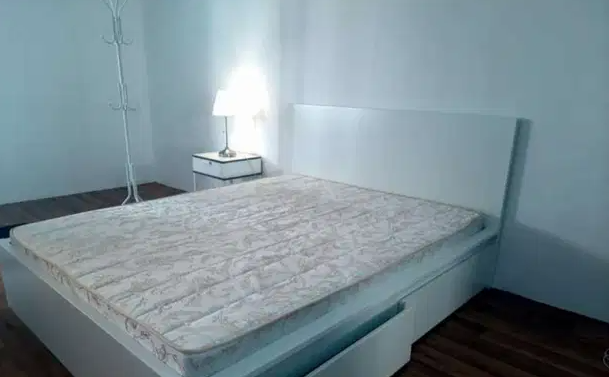 IKEA MALM bed frame ... if you want mattress, contact
New item, not even one scratch.