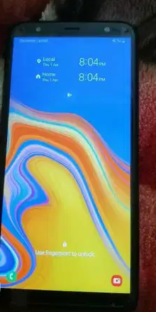 Samsung j6+
Good condition finger and everything good working dule Sim cards 32gb 3gb ram