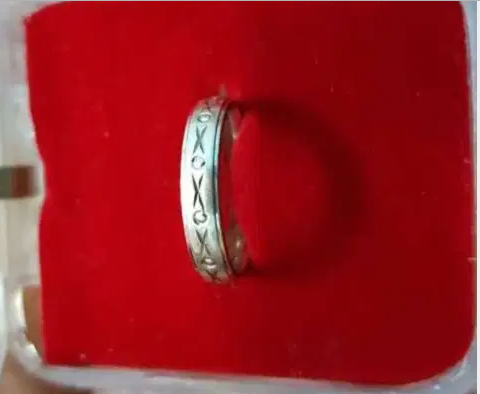 Silver ring for sale rarely used